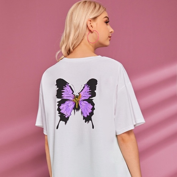 SHEIN | Tops | Oversized Butterfly 